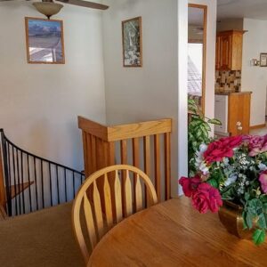 XL Condo A16 - Dining And Stairway | Alpenglow Vacation Rentals Ouray