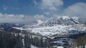 Breathtaking View From The Mountain Top During Winter | Alpenglow Vacation Rentals Ouray