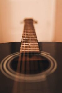 Acoustic Guitar Close Up | Alpenglow Vacation Rentals Ouray