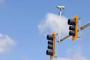 Traffic Lights and Surveillance Camera.