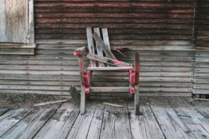 Old broken chair in Animas Forks | Alpenglow Vacation Rentals Ouray